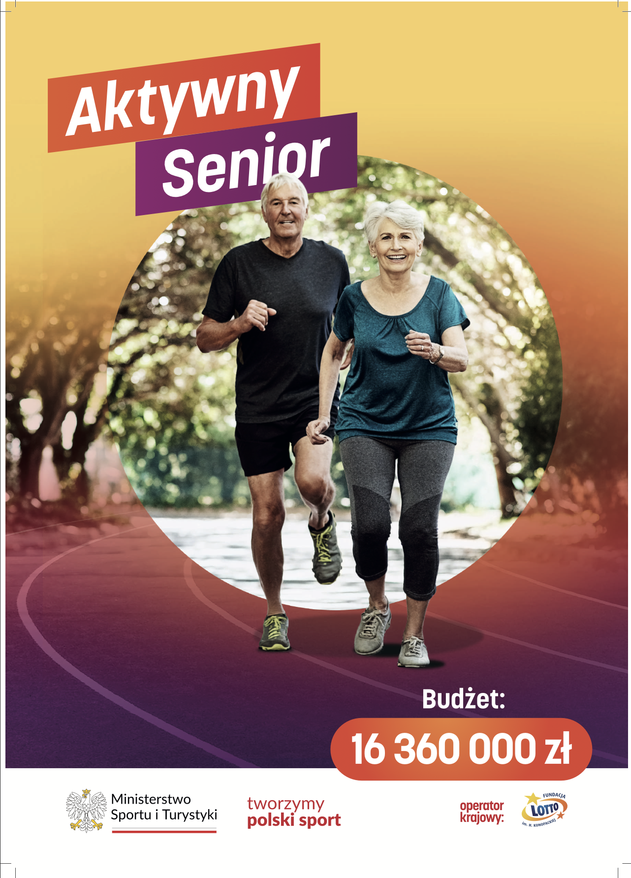 Plakat projektu Aktywny Senior nad Morzem